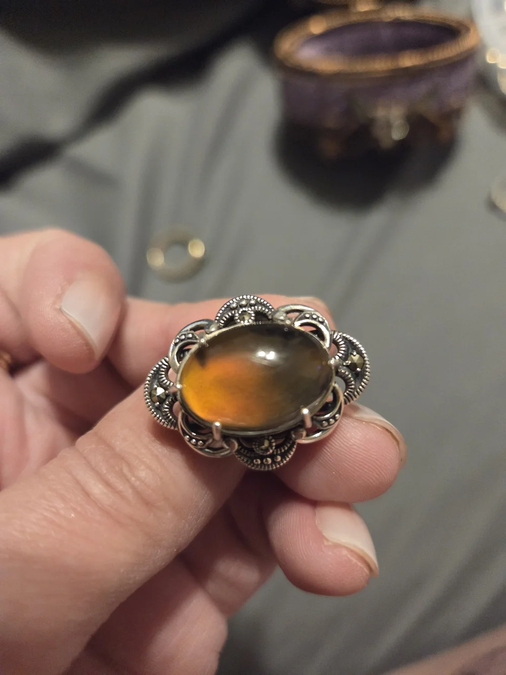 Vintage Inspired Mood Ring